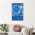 Picture of Blue Print Vinyl II _GroupedProduct_Rectangle_Portrait_Photography _GroupedProduct_Rectangle_Portrait_Canvas_Framed_