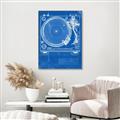 Picture of Blue Print Vinyl II _GroupedProduct_Rectangle_Portrait_Photography _GroupedProduct_Rectangle_Portrait_Canvas_Framed_