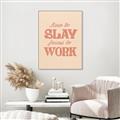 Picture of Born to Slay, Forced to Work _GroupedProduct_Rectangle_Portrait_Canvas_Framed_