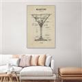 Picture of The Anatomy of a Martini _GroupedProduct_Rectangle_Portrait_Canvas_Framed_