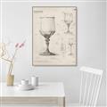 Picture of Sketch of a Wine Glass _GroupedProduct_Rectangle_Portrait_Canvas_Framed_