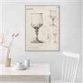 Picture of Sketch of a Wine Glass _GroupedProduct_Rectangle_Portrait_Canvas_Framed_