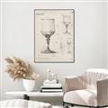 Picture of Sketch of a Wine Glass _GroupedProduct_Rectangle_Portrait_Canvas_Framed_