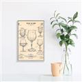 Picture of The Anatomy of a Wine Glass _GroupedProduct_Rectangle_Portrait_Canvas_Framed_
