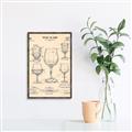 Picture of The Anatomy of a Wine Glass _GroupedProduct_Rectangle_Portrait_Canvas_Framed_