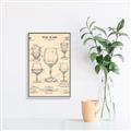Picture of The Anatomy of a Wine Glass _GroupedProduct_Rectangle_Portrait_Canvas_Framed_
