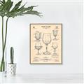 Picture of The Anatomy of a Wine Glass _GroupedProduct_Rectangle_Portrait_Canvas_Framed_