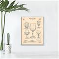 Picture of The Anatomy of a Wine Glass _GroupedProduct_Rectangle_Portrait_Canvas_Framed_