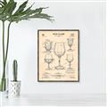 Picture of The Anatomy of a Wine Glass _GroupedProduct_Rectangle_Portrait_Canvas_Framed_