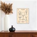 Picture of The Anatomy of a Wine Glass _GroupedProduct_Rectangle_Portrait_Canvas_Framed_