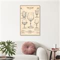Picture of The Anatomy of a Wine Glass _GroupedProduct_Rectangle_Portrait_Canvas_Framed_