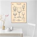 Picture of The Anatomy of a Wine Glass _GroupedProduct_Rectangle_Portrait_Canvas_Framed_