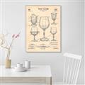Picture of The Anatomy of a Wine Glass _GroupedProduct_Rectangle_Portrait_Canvas_Framed_