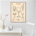 Picture of The Anatomy of a Wine Glass _GroupedProduct_Rectangle_Portrait_Canvas_Framed_