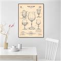 Picture of The Anatomy of a Wine Glass _GroupedProduct_Rectangle_Portrait_Canvas_Framed_