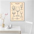 Picture of The Anatomy of a Wine Glass _GroupedProduct_Rectangle_Portrait_Canvas_Framed_
