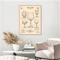 Picture of The Anatomy of a Wine Glass _GroupedProduct_Rectangle_Portrait_Canvas_Framed_