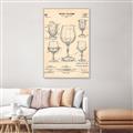 Picture of The Anatomy of a Wine Glass _GroupedProduct_Rectangle_Portrait_Canvas_Framed_