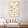 Picture of The Anatomy of a Wine Glass _GroupedProduct_Rectangle_Portrait_Canvas_Framed_