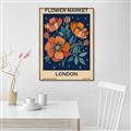 Picture of Flower Market: London _GroupedProduct_Rectangle_Portrait_Canvas_Framed_