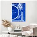 Picture of Blue Print Vinyl I _GroupedProduct_Rectangle_Portrait_Photography _GroupedProduct_Rectangle_Portrait_Unframed_Print_Only_