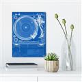 Picture of Blue Print Vinyl II _GroupedProduct_Rectangle_Portrait_Photography _GroupedProduct_Rectangle_Portrait_Unframed_Print_Only_