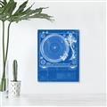 Picture of Blue Print Vinyl II _GroupedProduct_Rectangle_Portrait_Photography _GroupedProduct_Rectangle_Portrait_Unframed_Print_Only_