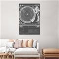 Picture of Blue Print Vinyl II _GroupedProduct_Rectangle_Portrait_Photography _GroupedProduct_Rectangle_Portrait_Unframed_Print_Only_