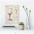 Picture of Sketch of a Wine Glass _GroupedProduct_Rectangle_Portrait_Unframed_Print_Only_