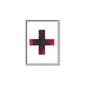 Picture of Red Cross _GroupedProduct_Rectangle_Portrait_Canvas_Framed_