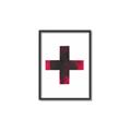 Picture of Red Cross _GroupedProduct_Rectangle_Portrait_Canvas_Framed_