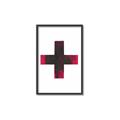 Picture of Red Cross _GroupedProduct_Rectangle_Portrait_Canvas_Framed_