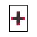 Picture of Red Cross _GroupedProduct_Rectangle_Portrait_Framed_Matted_