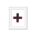Picture of Red Cross _GroupedProduct_Rectangle_Portrait_Framed_Matted_