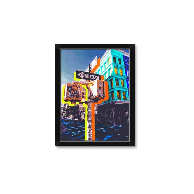 Picture of At the Corner _GroupedProduct_Rectangle_Portrait_Framed_Matted_