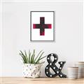 Picture of Red Cross _GroupedProduct_Rectangle_Portrait_Canvas_Framed_