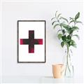 Picture of Red Cross _GroupedProduct_Rectangle_Portrait_Canvas_Framed_