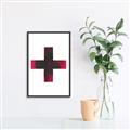 Picture of Red Cross _GroupedProduct_Rectangle_Portrait_Canvas_Framed_