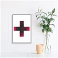 Picture of Red Cross _GroupedProduct_Rectangle_Portrait_Canvas_Framed_