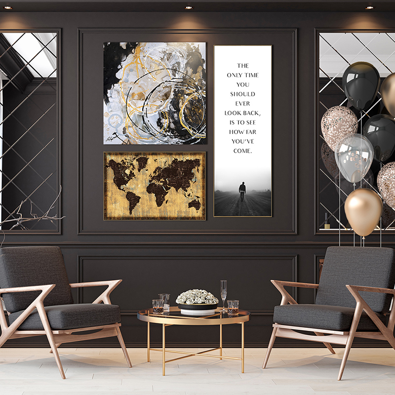 Black-gold-silver-abstract-world-map-elegant-classy