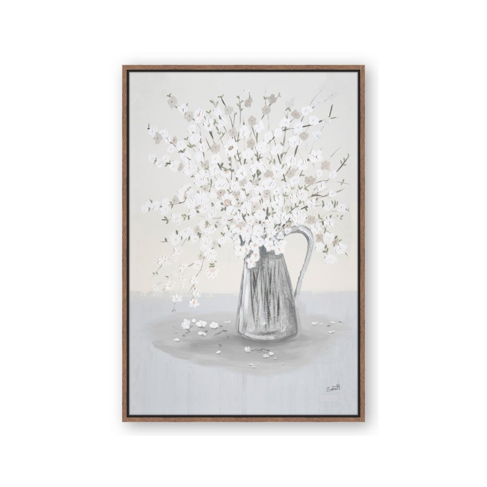 White Pretty Flower Neutral