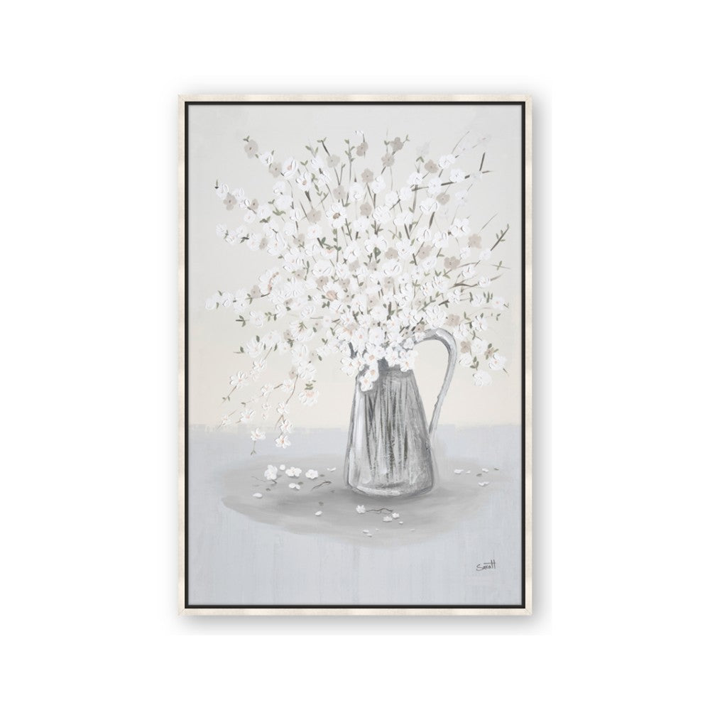 White Pretty Flower Neutral