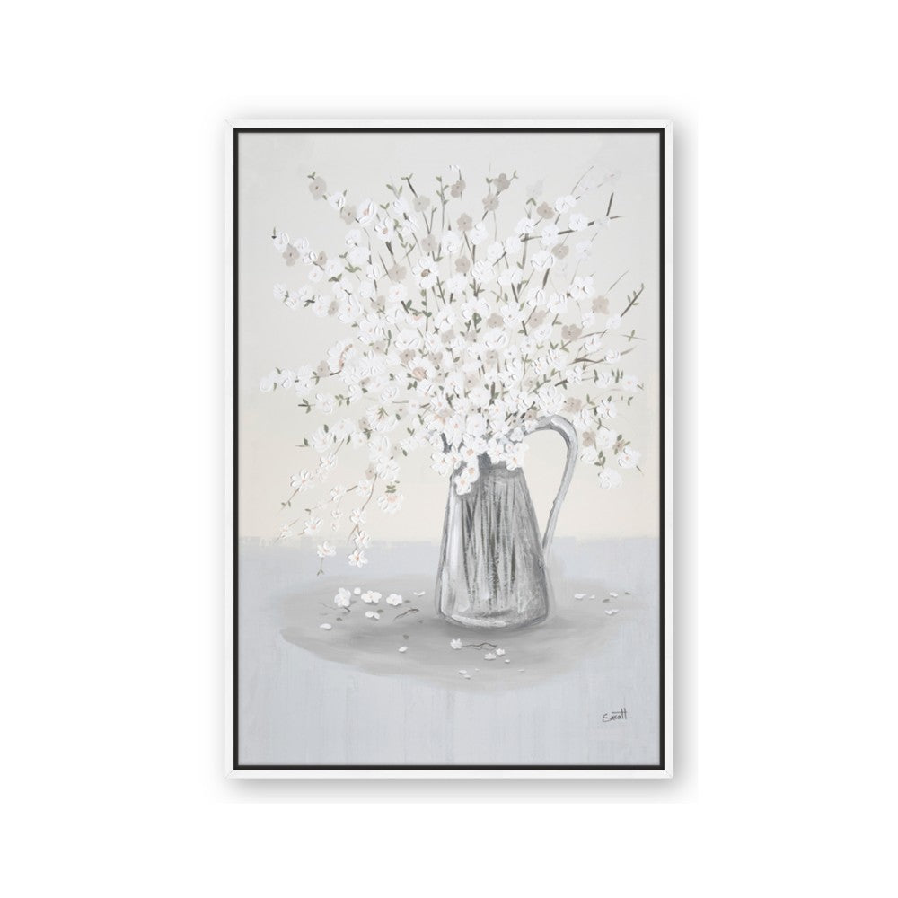 White Pretty Flower Neutral