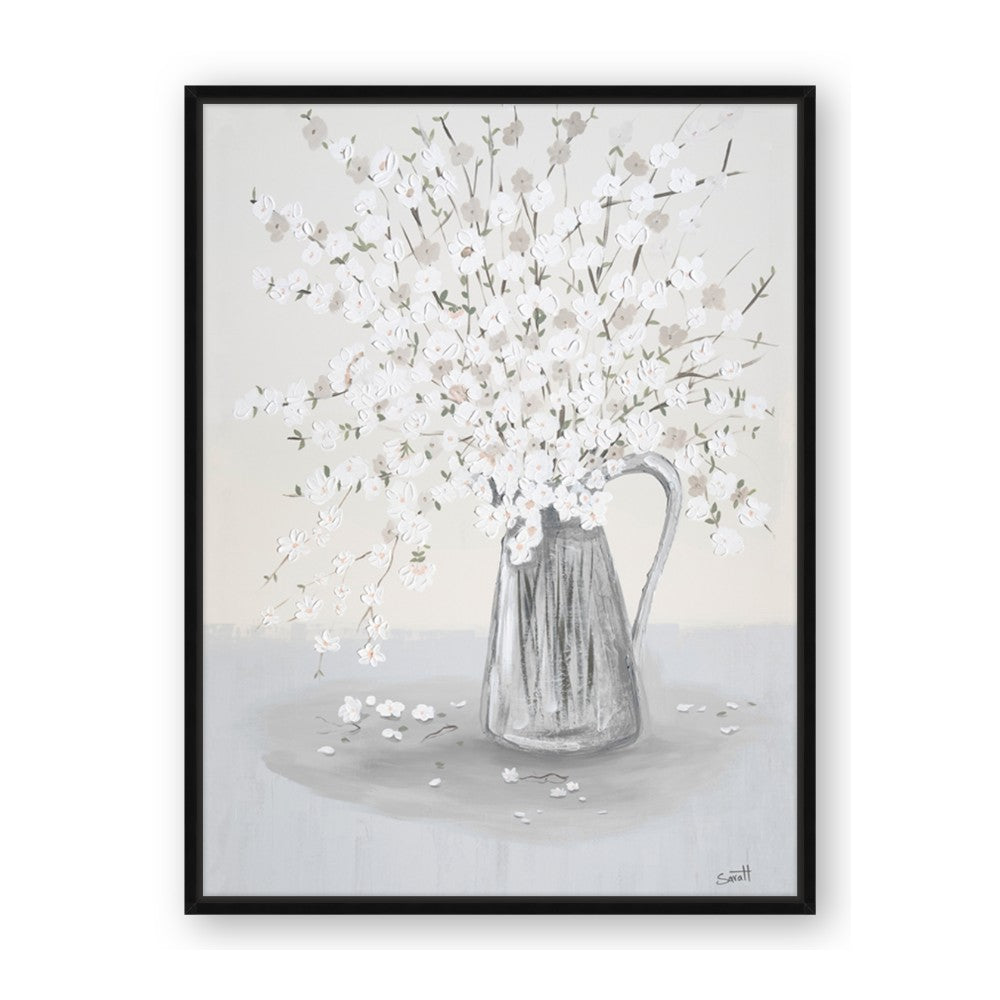 White Pretty Flower Neutral