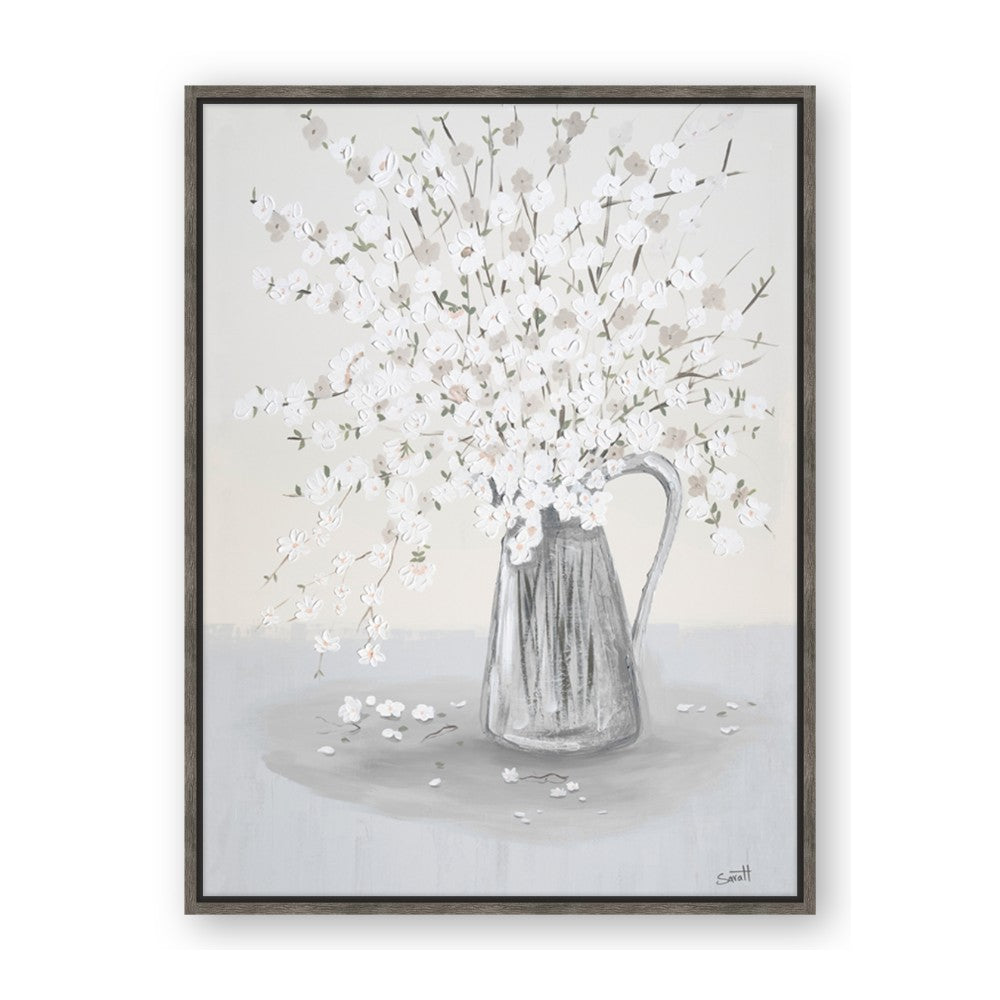 White Pretty Flower Neutral