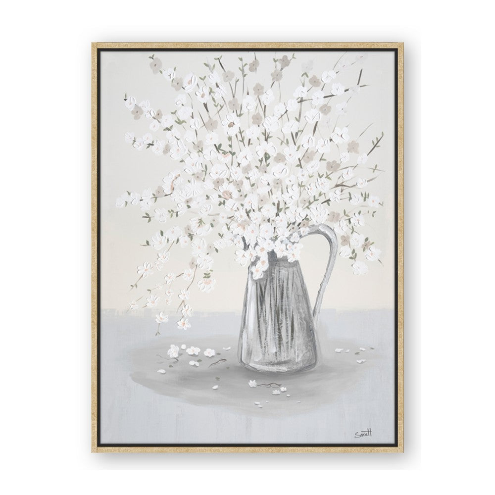 White Pretty Flower Neutral