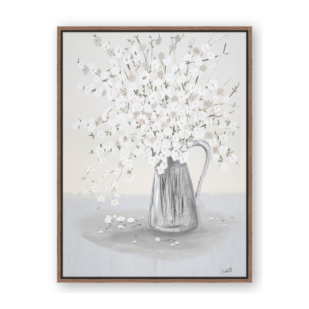 White Pretty Flower Neutral
