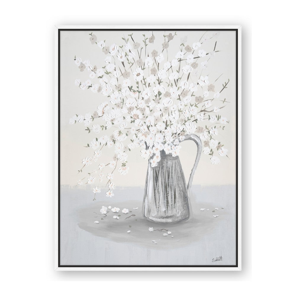 White Pretty Flower Neutral