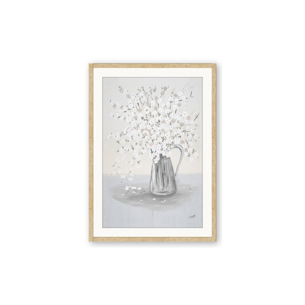 White Pretty Flower Neutral