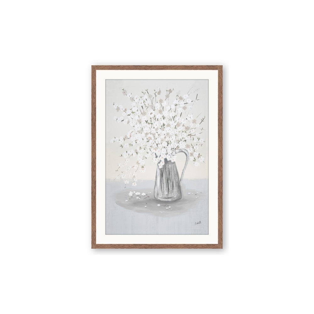 White Pretty Flower Neutral